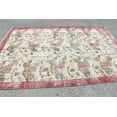 thumbnail image 3 of Floral Rug, Turkish Rug, 6.5x9.6 ft, Large Rug, Oriental Rug, Oushak Rug, Living Room Rug, Organic Rug, Handmade Rug, Vintage Rug, 5986, 3 of 10
