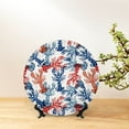 thumbnail image 6 of Easygdp Red Lobster Bone China Decorative Plate Ceramic Dinner Plates Art Crafts with Display Stand-10in, 6 of 6