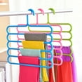 thumbnail image 2 of Up to 70% off! Anckoeil Multi-Functional 5-Layer Pants Hangers 5-Layer Hanging Pants Hanger Scarf Rack Silk Scarf Tie Hanger, 2 of 3