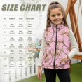 thumbnail image 7 of Pzuqiu Camo Hunting Kids Zip Up Vest Casual Clothes for Girls 2T Versatile Winter Lightweight Sleeveless Fleece Jacket with Pocket Warm Fall Outfits Fashion Clothing for Girls, 7 of 7