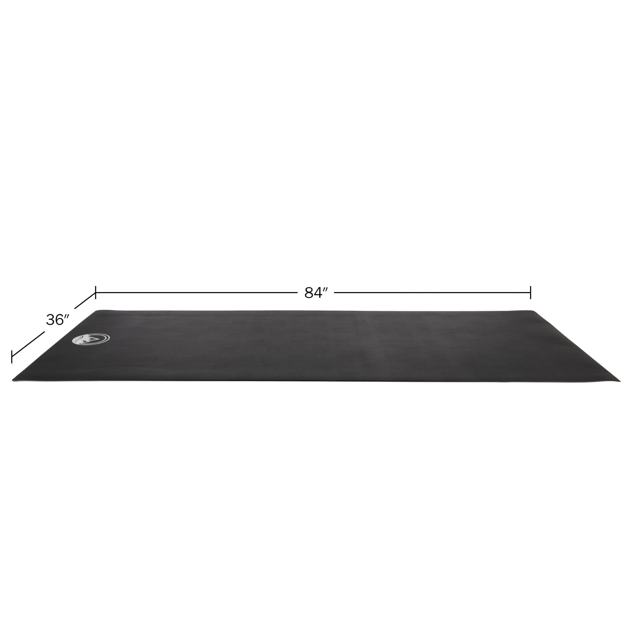 Wakeman 30x84in Treadmill Mat - 5mm Exercise Mat - Home Gym Equipment Pad