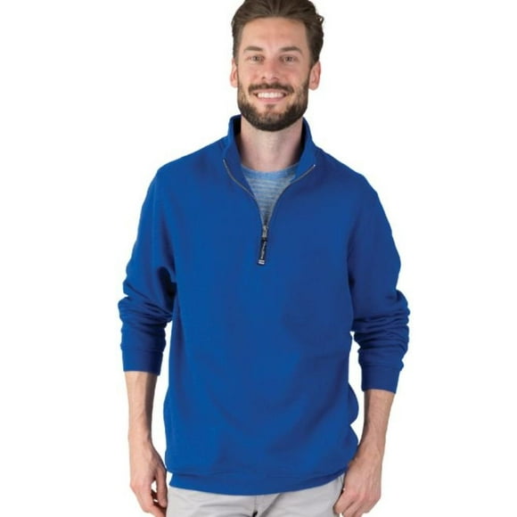 Charles River Apparel Sweat à Capuche Unisexe-Adulte à Fermeture à Glissière 1/4 (Tailles Régulières et Grandes), Royal, m