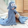 thumbnail image 7 of 50% 0ff Clearance! Facecloth Fleece Bath Towels Hooded Soft Children's Hooded Cape, Baby Coral Velvet Children's Bath Towel, Elephants Hooded Bath Towel, Baby Bathrobe, 7 of 7