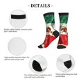 thumbnail image 5 of Men's Mexico-Flag- Print Novelty Athletic Socks Women's Digital Printing Funky Patterned Crew Socks, 5 of 7