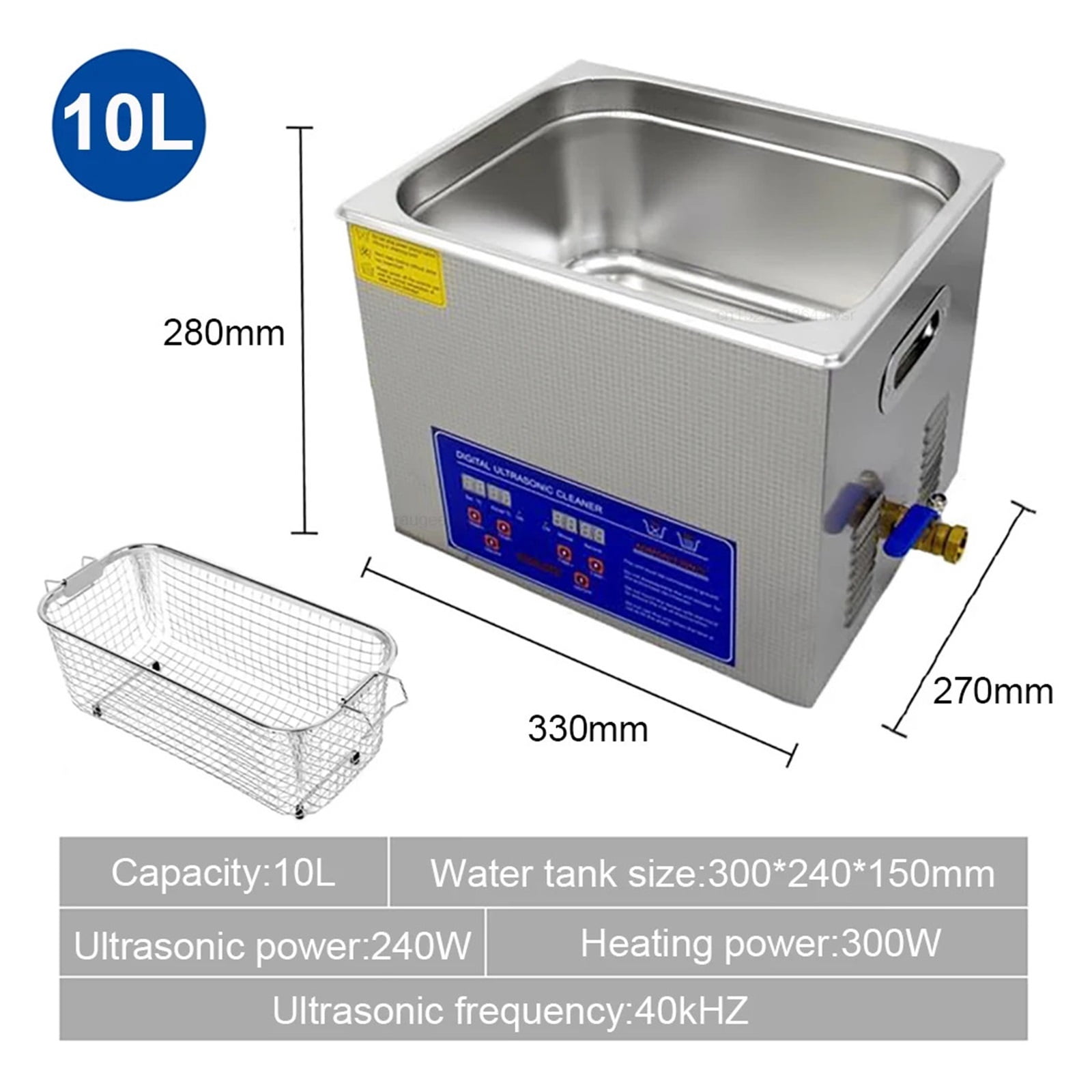3L 6L 10L 2L Ultrasonic Cleaner Ultrasound Washing Machine Ultrasonic Heated Washing Bath Home Commercial Ultrasonic Cleaner