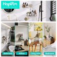 thumbnail image 2 of HapiRm Shower Caddy Shelf with 11 Hooks, Shower Rack for Hanging Razor, Soap and Shower Gel, No Drilling Bathroom Shower Caddies Shelf with 3-4 Traceless Adhesive Hooks（Silver), 2 of 6