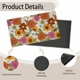 thumbnail image 4 of Welcome Doormat 70s Vintage Floral Door Mat with Non-Slip Backing Indoor Outdoor Welcome B Door Mat for Entryway Porch Spring Summer Housewarming Gift 17x30INCH, 4 of 6
