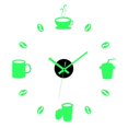 thumbnail image 2 of Pegatinas de Reloj de Pared Luminosas, Relojes Colgantes Sin Marco Brillantes de Bricolaje, Relojes de Que No Hacen Tictac para Cocina, Baño, D , Bebidas luminoso-B perfecl Reloj de pared luminoso, 2 of 8