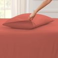 thumbnail image 2 of Split Top Queen Adjustable Flex Top Queen Size 100% Egyptian Cotton, Solid Brick Red, 800 Thread Count, 18 inch Deep Pocket, 34" Split Top Sheets Bed 4 Piece Sheet Set, 2 of 6
