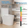 thumbnail image 3 of 1.1/1.28 GPF Dual-Flush Elongated One-Piece Toilet in White, Water Sense Certified, Comfort Chair Height with Antimicrobial Glazed Surface (Seat Included), 3 of 15