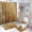 Marble 11, variant on Bath Curtains Shower Set, Marble Pattern Printed on Bathroom Shower Curtain and Rug Set, Great for Master Bath Beach House Modern Home, 72 x 72 inches