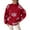 Red, variant on Christmas Sweaters For Womens Christmas Snowflake Knitted Sweater Long Sleeve Crew Neck Print Pullover Knitwear Red