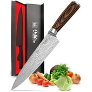 Orblue Chef Knife, 8-Inch High Carbon German Stainless Steel Kitchen Chef's Knife for Cutting, Chopping, Dicing, Slicing & Mincing  Professional Cooking Knife with Ergonomic Handle & Sharp Blade