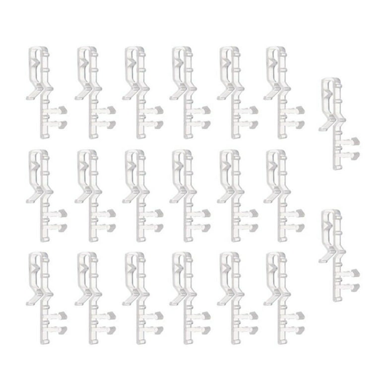 Valance Clips, Clear Plastic Valance Clips For Blinds, Blind Clips For  Horizontal Blind Valance (12