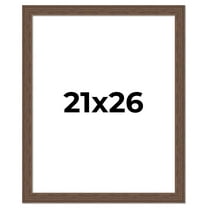 21x26 Frame Brown Farmhouse Solid Wood Picture Frame Width 1.5 Inches | Interior Frame Depth 0.5
