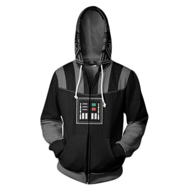 Chaqueta con capucha Pacreck para adulto, disfraz de Darth Vader para Halloween