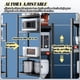 thumbnail image 5 of de Cocina Metálico 4 Niveles 4 Ruedas - Carrito Organizador de Metalico Multiuso, Estantería Acero Regulable, Ganchos Incluidos, Antideslizantes, para Oficina, Baño (4 Capas, Negro), 5 of 8