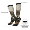 thumbnail image 4 of Sigee Butterfly Cow With Flowers for Socks for Men Women Socks Stocking Compression Socks, 4 of 6