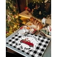 thumbnail image 2 of Christmas at The Farm Placemats Set of 8 Xmas Truck Cow White Black Plaid Country Heat Insulation Washable Place Mats, Rustic Non-Slip Table Mats for Dining Table Party Kitchen Decor,13x19 Inch, 2 of 4