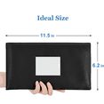 thumbnail image 4 of 5-Pack Bank Deposit Money Bags with Zipper, PU Bags Cash Wallet Pouches with Label, for , Cosmetics,Invoice,Bills,B, 4 of 7