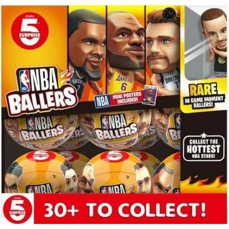ZURU 77490GQ5 5 Surprise NBA Ballers Series 1 Mystery Box, 22 Pack