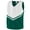 DARK GREEN | WHITE | WHITE, variant on Augusta L Girls Pride Shell Dark Green/White/White 9111
