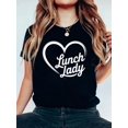thumbnail image 1 of Lunch Lady Heart T-Shirt, 1 of 4