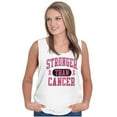 thumbnail image 4 of Breast Cancer Stronger Than Cancer Womens Plus Size Graphic Tank Top Brisco Brands 3X, 4 of 5