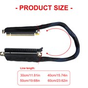 YongCo PCIe 5.0 X16 Angle Graphics Card Risers Braide Shield Extension Cable Right Exit