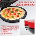 thumbnail image 5 of Nostalgia Taco Tuesday Deluxe 10-Inch 6-Wedge Electric Quesadilla Maker with Extra Stuffing Latch, Red, 5 of 5
