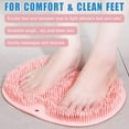 thumbnail image 2 of Kripyery Foot Wash Brush Soft Safe Nons-slip Relieve Fatigue Comfortable Suction Cup Bath Pad Foot Wash Massage Pad for Rub Back, 2 of 8