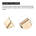 thumbnail image 4 of Unique Bargains Belt Buckle End Tips, 6mm Ribbon Crimp Clasps for DIY Gold Tone 24Pack, 4 of 6