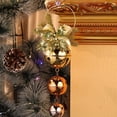 thumbnail image 3 of Adornos colgantes navideños, colgadores de puerta con cascabel, campana colgante para puerta navideña con pajarita de cinta, 3 of 5