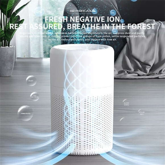 Oliegs Heated Blanket Smart Auto Mode Purifier For Desktop Intelligent Household USB Portable Purifier Desktop Vacuum Cleaner Suitable For Car Home Dormitory Chocolate