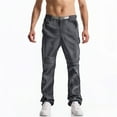 thumbnail image 2 of Men's Convertible Cargo Pants Lightweight Outdoor Hiking Travel Camping Work Casual Detachable Trousers for Summer Spring, 2 of 2