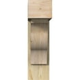 thumbnail image 2 of Ekena Millwork 8"W x 24"D x 28"H Funston Block Rough Sawn Bracket w/ Offset Brace, Douglas Fir, 2 of 25
