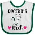 thumbnail image 3 of Inktastic Doctors Kid Physician Stethoscope Girls Baby Bib, 3 of 4