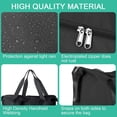 thumbnail image 4 of Bolsa de viaje de fin de semana de 36 litros Bolsa de hombro deportiva separada seca y húmeda Bolsa impermeable para correr para mujeres Hombres Deportes Gimnasio Weekender Hospital Bolsa de mano (negro) JM, 4 of 5