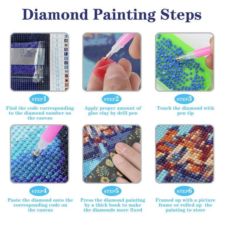 Artificial Diamond Painting Set, Upgraded Adult Diamond Art Set