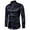 Black, variant on Bcfgryg Men's High Quality Casual Fashion Glossy Long-Sleeved Lapel Shirt Big and Tall Men's Shirts