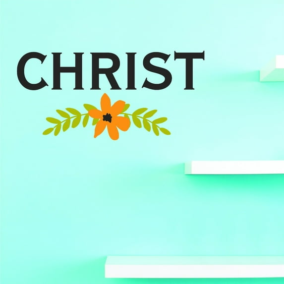 Custom Wall Decal Vinyl : Christ Home Decor Picture Art 14 X 28