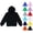 Black, variant on Kids Hoodie Long-Sleeve Hooded Sweatshirt Lightweight, Comfortable Pullover Hoodie for Boys and Girls,10,Black