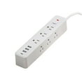 thumbnail image 4 of Beishink 13 - in - 1 9 - Port Surge Protector, Power Board USB C White 1 Piece, 4 of 6