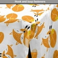 thumbnail image 4 of Cartoon Dog Crate Cover, Repeating Sleeping Fox Cub Doodle Illustration, Easy to Use Pet Kennel Cover Small Dogs Puppies Kittens, 7 Sizes, Marigold Earth Yellow, by Ambesonne, 4 of 6