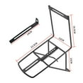 thumbnail image 5 of yotijay Bicycle Front Rack, Bicycle Cargo Carrier for Fork Mounting, Lightweight Luggage Carrier for Panniers And Tailgates, Front Luggage Carrier for Steel, 5 of 8