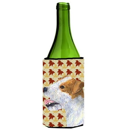 

Jack Russell Terrier Fall Leaves Portrait Wine bottle sleeve Hugger - 24 oz.