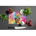 thumbnail image 3 of Dachshund Hippie Dawg Glass Cutting Board Large 12 in x 15 in, 3 of 5