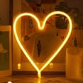thumbnail image 4 of HEVIRGO LED Neon Light Decorative Rechargeable Romantic Confession Love Heart LED Modeling Neon Light for Valentine's Day, 4 of 10