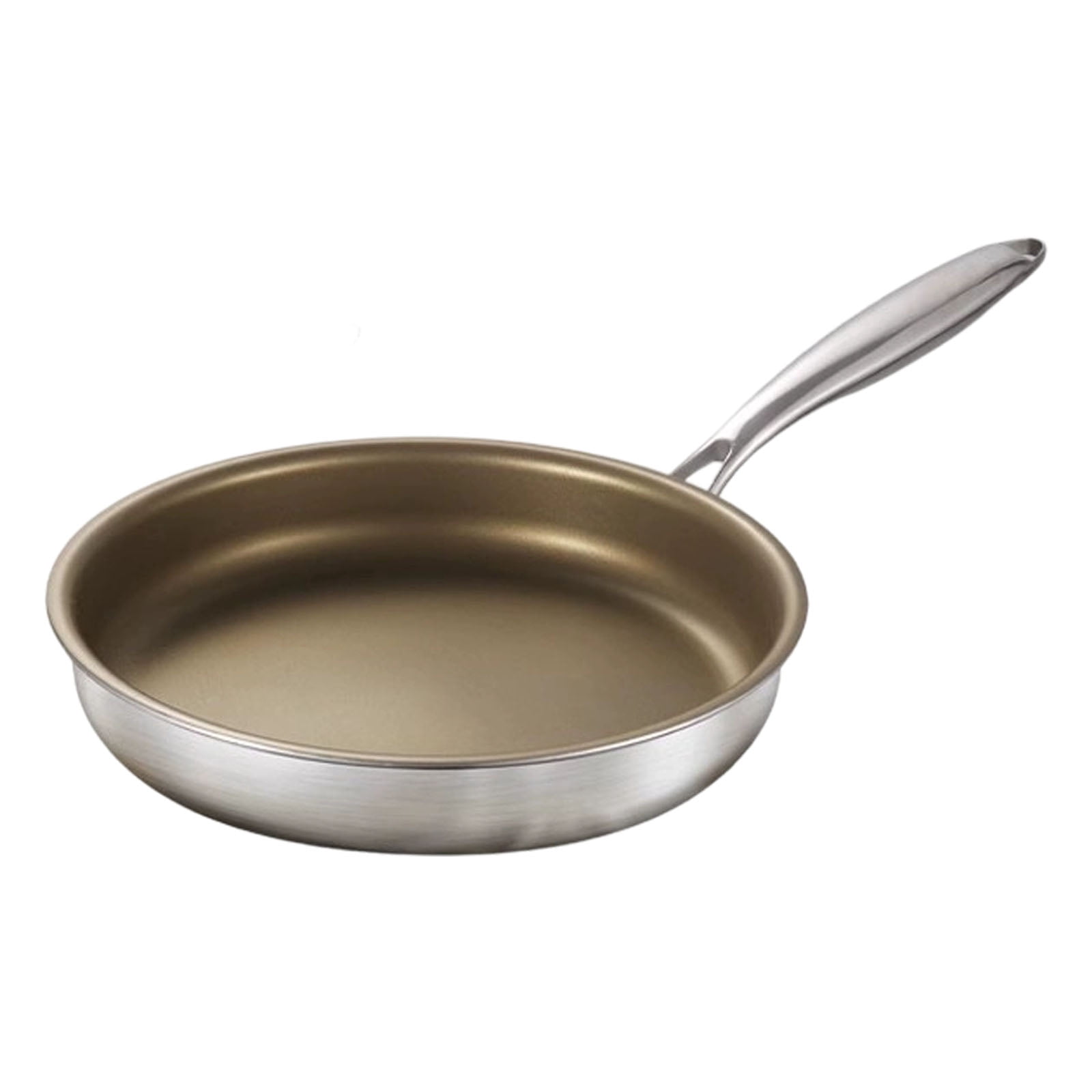 Non Stick Pan,Stainless Skillet Non Stick Frying Pan Alloy Material Compatible With All Stoves Flat Bottom Pan