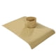 thumbnail image 1 of Seitruly Toalla de masaje de salón profesional con agujero, almohada de cama a rayas, toallas corporales de algodón, accesorio cómodo transpirable para masajeadores Marrón claro Seitruly CE014781-03B, 1 of 6
